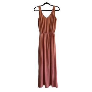 SHOW ME YOUR MUMU Sleeveless V-Neck Maxi Dress Dusty Rose L